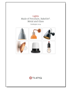 Catalogue 2024 Lights made of porcelain, bakelite, metal and glass